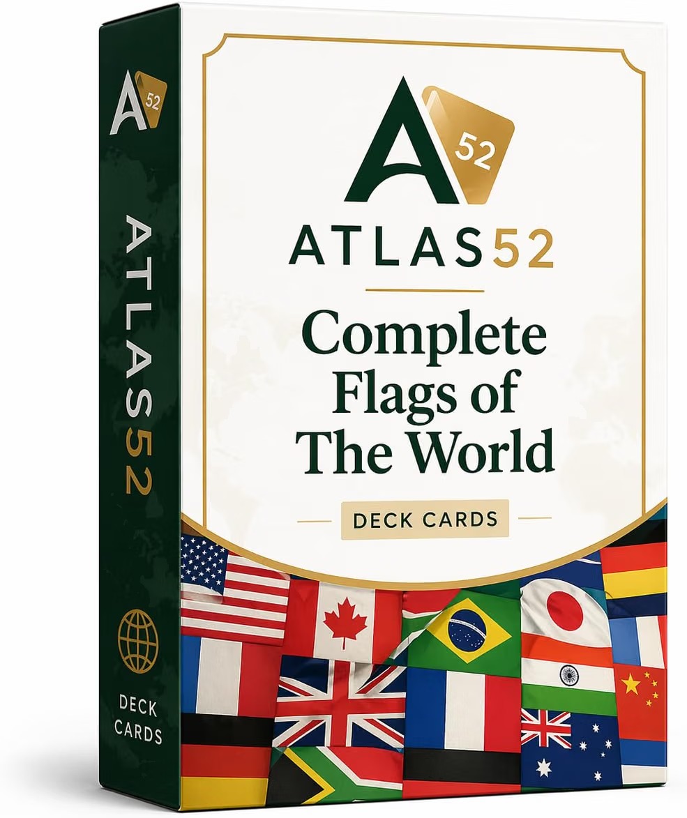 Atlas52 Complete Flags of the World card deck
